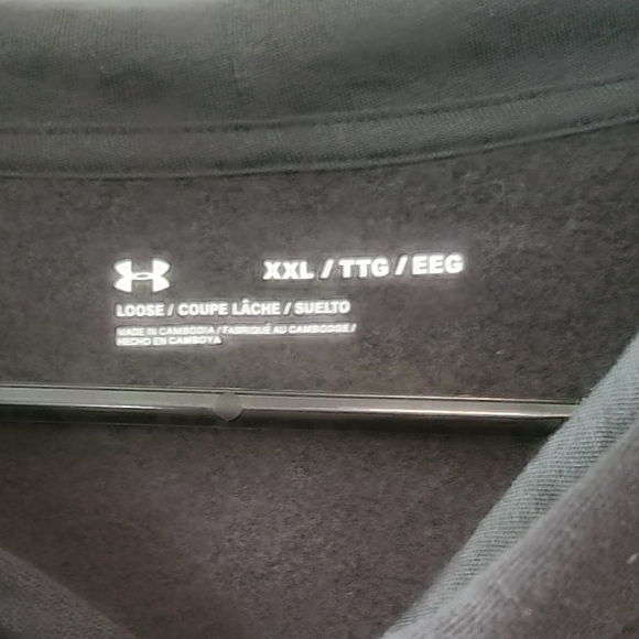 Under Armour Black Hoodie with White Logo - Picture 2 of 3